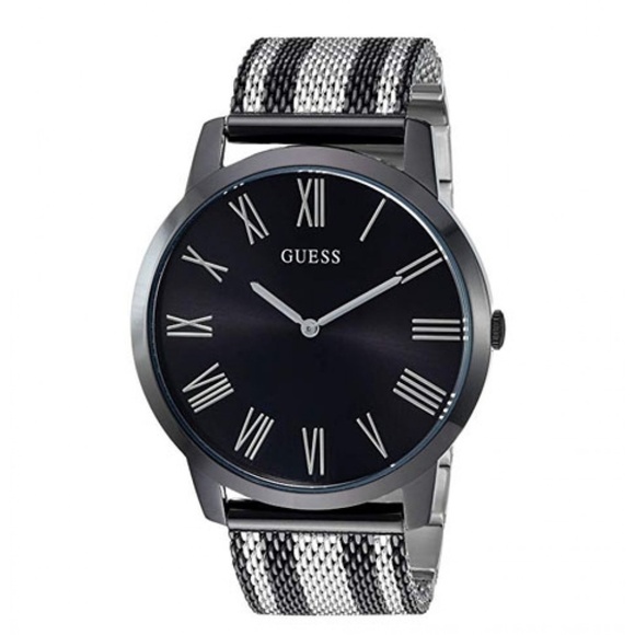 GUESS Two-Tone Stainless Steel Mesh Bracelet Watch - Picture 1 of 6